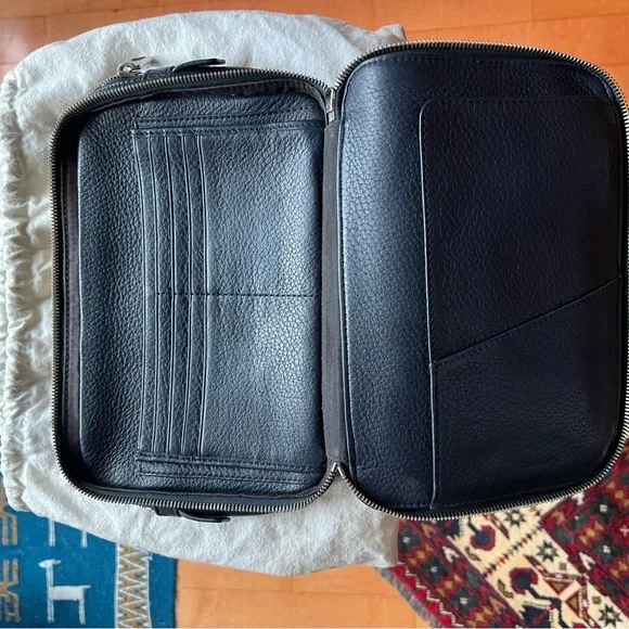 Bally Travel Zip-around Leather Wallet